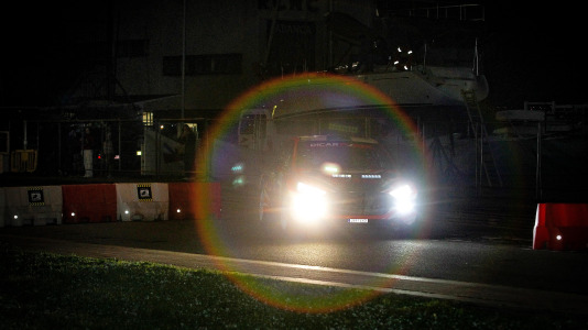 Iván Ares fue el más rápido del novedoso tramo urbano, con el Castillo de San Antón de fondo