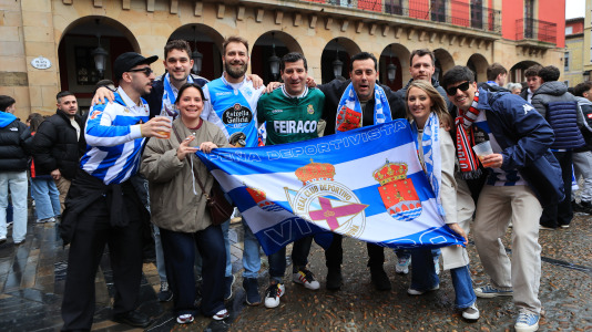 Miles de aficionados disfrutaron de una gran jornada de fútbol, tanto en la previa como en las gradas de El Molinón