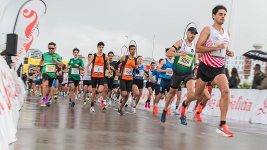 Gran ambiente en una nueva prueba del circuito Coruña Corre