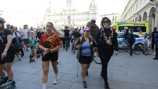 Este domingo 26 de abril se realizó en la plaza de María Pita esta fiesta del deporte alternativo