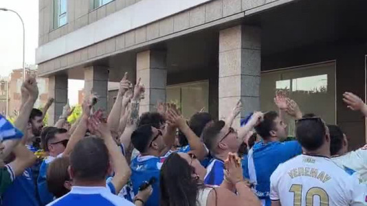 Recibimiento del Deportivo en Valladolid