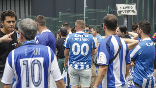 Cientos de blanquiazules alentaron al equipo