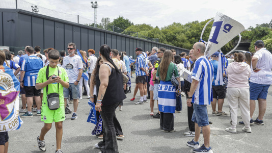 Cientos de blanquiazules alentaron al equipo