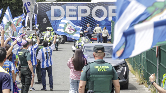 Cientos de blanquiazules alentaron al equipo