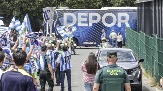 Cientos de blanquiazules alentaron al equipo