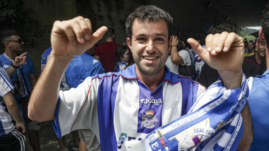 Cientos de blanquiazules alentaron al equipo