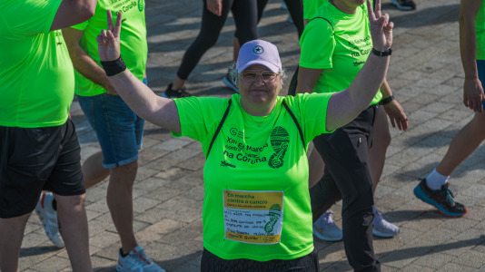 Corredores de todas las edades participaron en la prueba solidaria por las calles de A Coruña