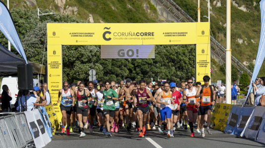 Gran participación en una nueva prueba del circuito de carreras por los barrios coruñeses
