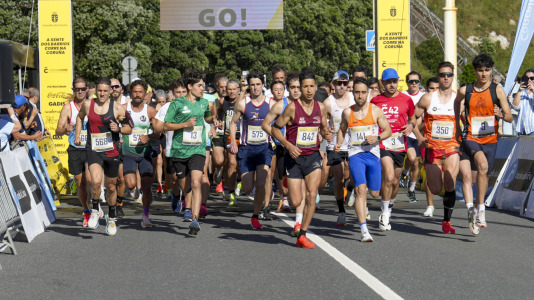 Gran participación en una nueva prueba del circuito de carreras por los barrios coruñeses