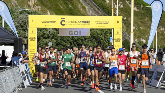 Gran participación en una nueva prueba del circuito de carreras por los barrios coruñeses