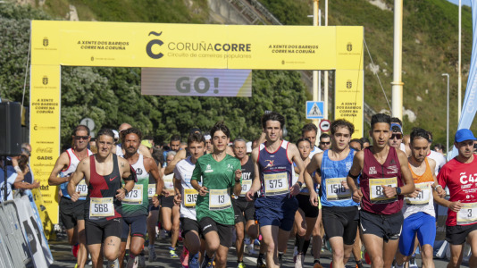 Gran participación en una nueva prueba del circuito de carreras por los barrios coruñeses