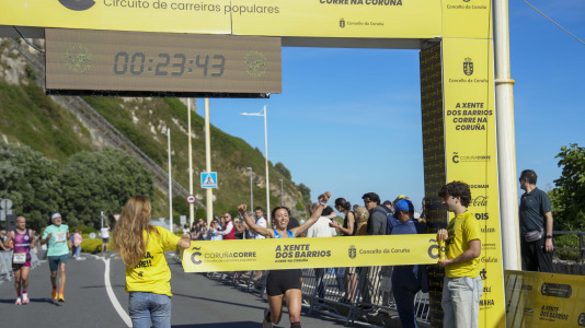 Gran participación en una nueva prueba del circuito de carreras por los barrios coruñeses