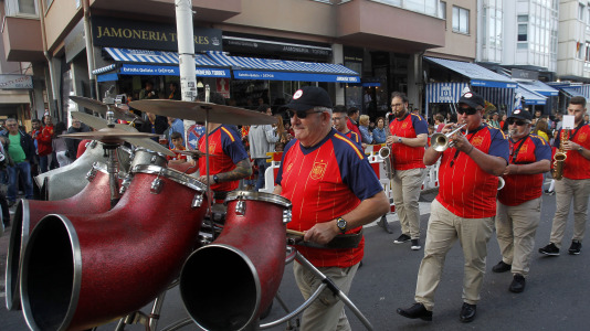 Gran ambiente en la previa del España-Irak en Riazor