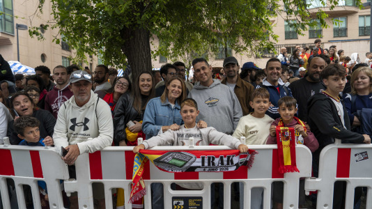 Gran ambiente en el recibimiento al combinado nacional en Riazor