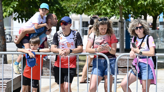Espectacular ambiente en las pruebas de los campeonatos de España este sábado en la ciudad herculina