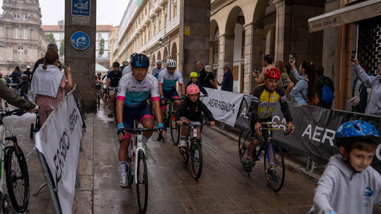 La participación en el Día de la Bicicleta supuso un éxito