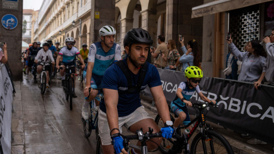 La participación en el Día de la Bicicleta supuso un éxito