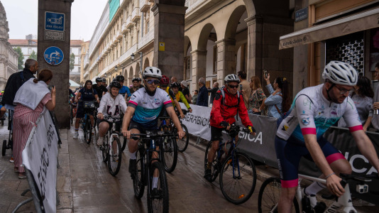 La participación en el Día de la Bicicleta supuso un éxito