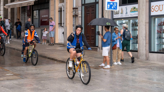 La participación en el Día de la Bicicleta supuso un éxito