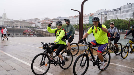 La participación en el Día de la Bicicleta supuso un éxito