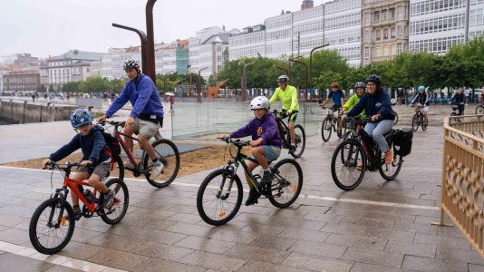 La participación en el Día de la Bicicleta supuso un éxito