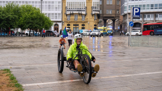 La participación en el Día de la Bicicleta supuso un éxito