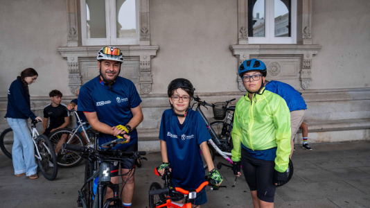 La participación en el Día de la Bicicleta supuso un éxito