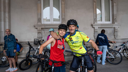 La participación en el Día de la Bicicleta supuso un éxito