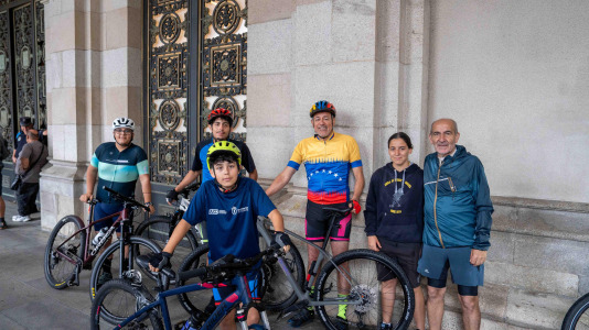 La participación en el Día de la Bicicleta supuso un éxito