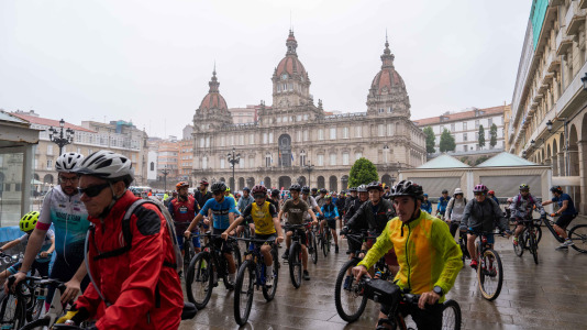 La participación en el Día de la Bicicleta supuso un éxito