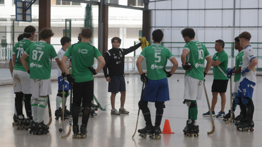 Los canteranos verdiblancos, que competirán en la OK Bronce, iniciaron los entrenamientos a las órdenes de Pichu Galvani