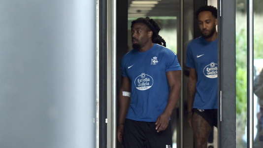 Primer entrenamiento de Adama Traoré en Abegondo